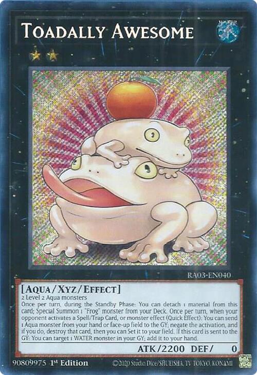 Toadally Awesome (Secret Rare) [RA03-EN040] Secret Rare | Gear Gaming Fayetteville