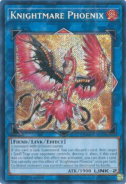 Knightmare Phoenix (Secret Rare) [RA03-EN042] Secret Rare | Gear Gaming Fayetteville