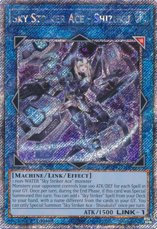 Sky Striker Ace - Shizuku (Platinum Secret Rare) [RA03-EN043] Platinum Secret Rare | Gear Gaming Fayetteville