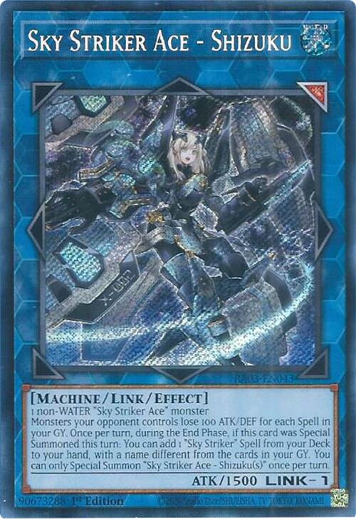 Sky Striker Ace - Shizuku (Secret Rare) [RA03-EN043] Secret Rare | Gear Gaming Fayetteville