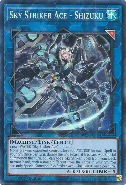 Sky Striker Ace - Shizuku [RA03-EN043] Super Rare | Gear Gaming Fayetteville