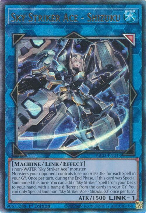 Sky Striker Ace - Shizuku (UTR) [RA03-EN043] Prismatic Ultimate Rare | Gear Gaming Fayetteville