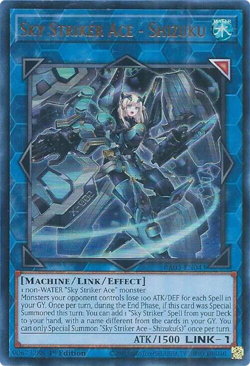 Sky Striker Ace - Shizuku (UR) [RA03-EN043] Ultra Rare | Gear Gaming Fayetteville