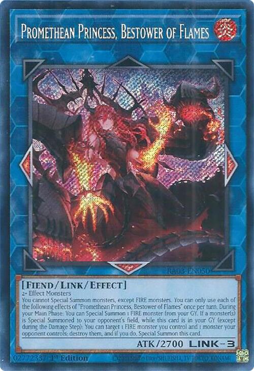 Promethean Princess, Bestower of Flames (Secret Rare) [RA03-EN050] Secret Rare | Gear Gaming Fayetteville