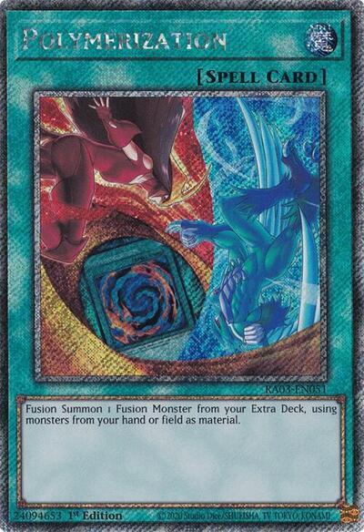 Polymerization (Platinum Secret Rare) [RA03-EN051] Platinum Secret Rare | Gear Gaming Fayetteville