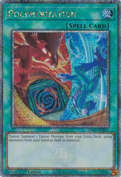 Polymerization (Quarter Century Secret Rare) [RA03-EN051] Quarter Century Secret Rare | Gear Gaming Fayetteville