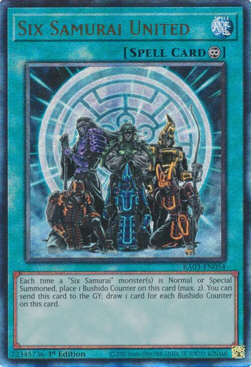 Six Samurai United (UTR) [RA03-EN054] Prismatic Ultimate Rare | Gear Gaming Fayetteville