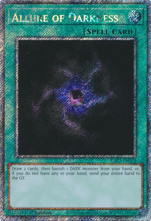 Allure of Darkness (Platinum Secret Rare) [RA03-EN055] Platinum Secret Rare | Gear Gaming Fayetteville