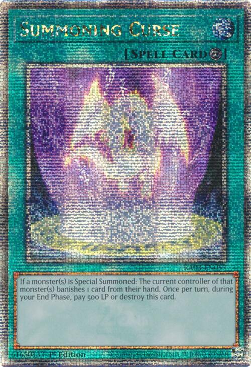 Summoning Curse (Quarter Century Secret Rare) [RA03-EN057] Quarter Century Secret Rare | Gear Gaming Fayetteville