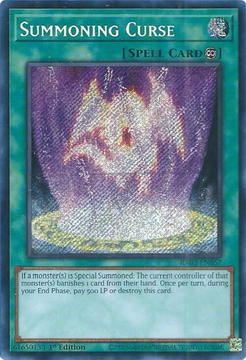 Summoning Curse (Secret Rare) [RA03-EN057] Secret Rare | Gear Gaming Fayetteville