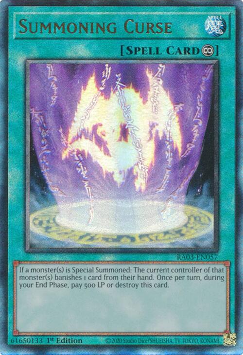 Summoning Curse (UTR) [RA03-EN057] Prismatic Ultimate Rare | Gear Gaming Fayetteville