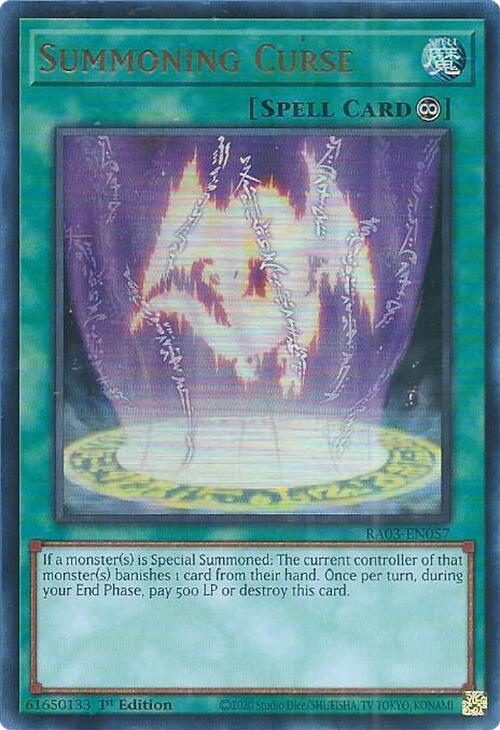 Summoning Curse (UR) [RA03-EN057] Ultra Rare | Gear Gaming Fayetteville