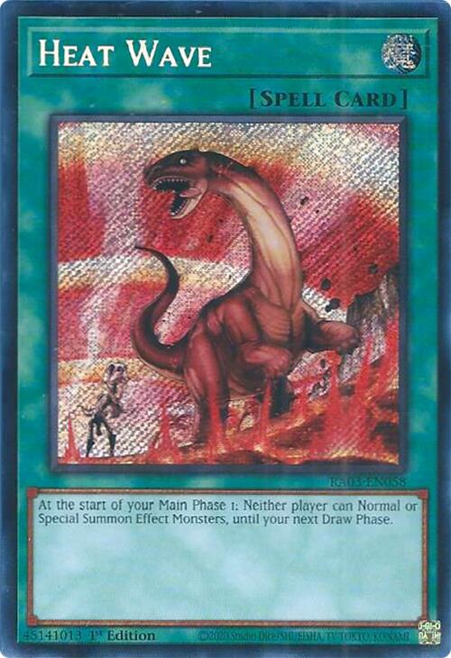 Heat Wave (Secret Rare) [RA03-EN058] Secret Rare | Gear Gaming Fayetteville