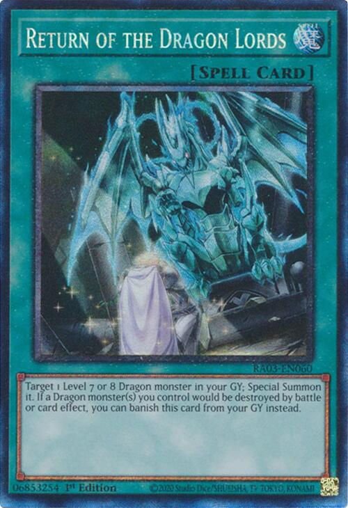 Return of the Dragon Lords (CR) [RA03-EN060] Prismatic Collector's Rare | Gear Gaming Fayetteville