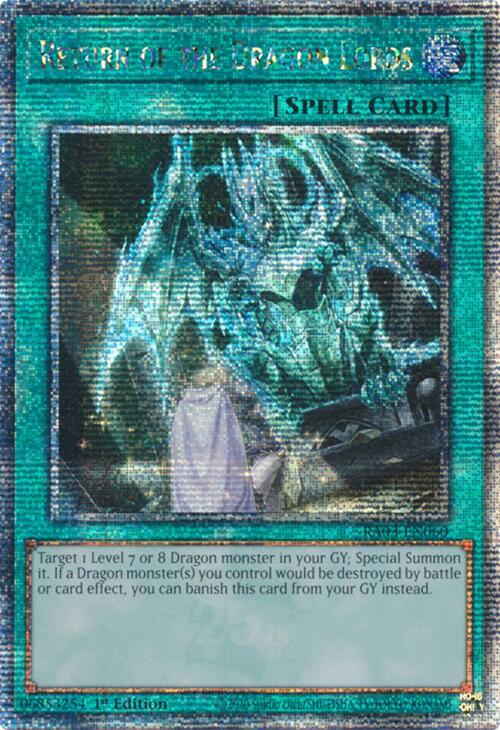 Return of the Dragon Lords (Quarter Century Secret Rare) [RA03-EN060] Quarter Century Secret Rare | Gear Gaming Fayetteville