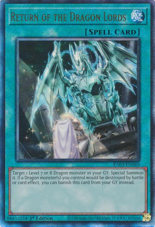 Return of the Dragon Lords (UTR) [RA03-EN060] Prismatic Ultimate Rare | Gear Gaming Fayetteville