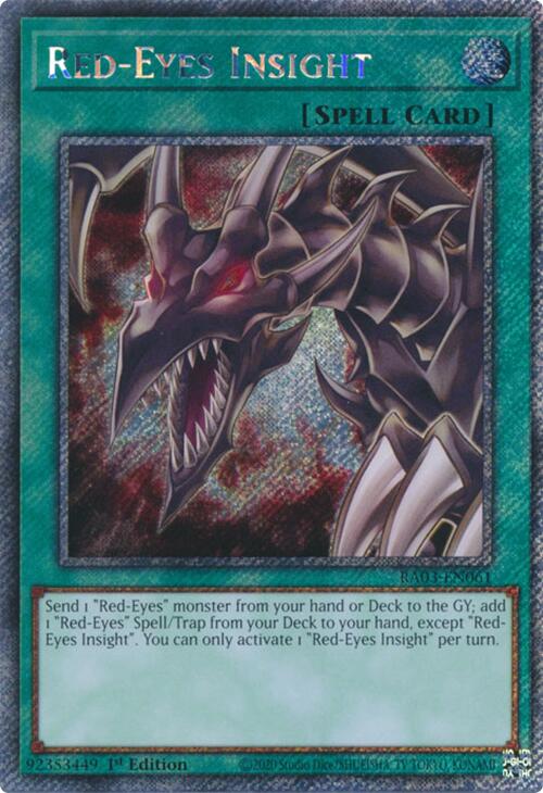 Red-Eyes Insight (Platinum Secret Rare) [RA03-EN061] Platinum Secret Rare | Gear Gaming Fayetteville