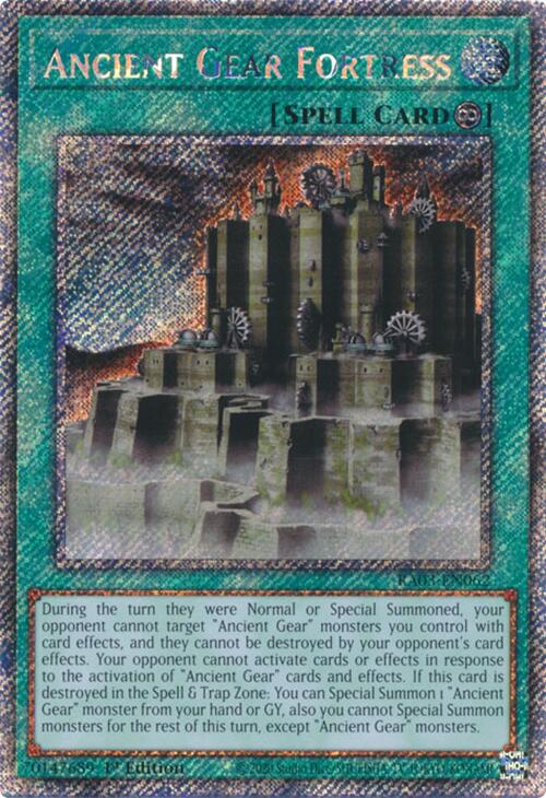 Ancient Gear Fortress (Platinum Secret Rare) [RA03-EN062] Platinum Secret Rare | Gear Gaming Fayetteville