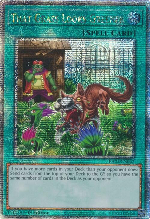 That Grass Looks Greener (Quarter Century Secret Rare) [RA03-EN063] Quarter Century Secret Rare | Gear Gaming Fayetteville