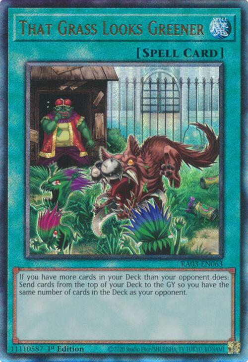 That Grass Looks Greener (UTR) [RA03-EN063] Prismatic Ultimate Rare | Gear Gaming Fayetteville