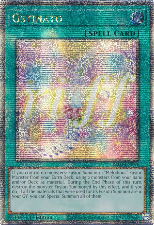 Ostinato (Quarter Century Secret Rare) [RA03-EN064] Quarter Century Secret Rare | Gear Gaming Fayetteville