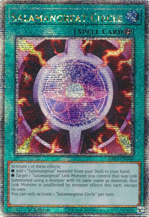 Salamangreat Circle (Quarter Century Secret Rare) [RA03-EN066] Quarter Century Secret Rare | Gear Gaming Fayetteville