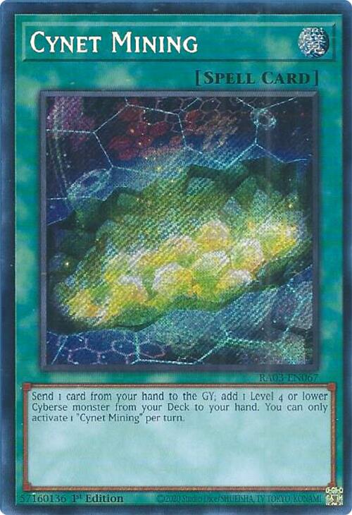 Cynet Mining (Secret Rare) [RA03-EN067] Secret Rare | Gear Gaming Fayetteville