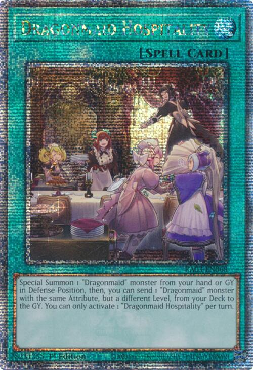 Dragonmaid Hospitality (Quarter Century Secret Rare) [RA03-EN068] Quarter Century Secret Rare | Gear Gaming Fayetteville