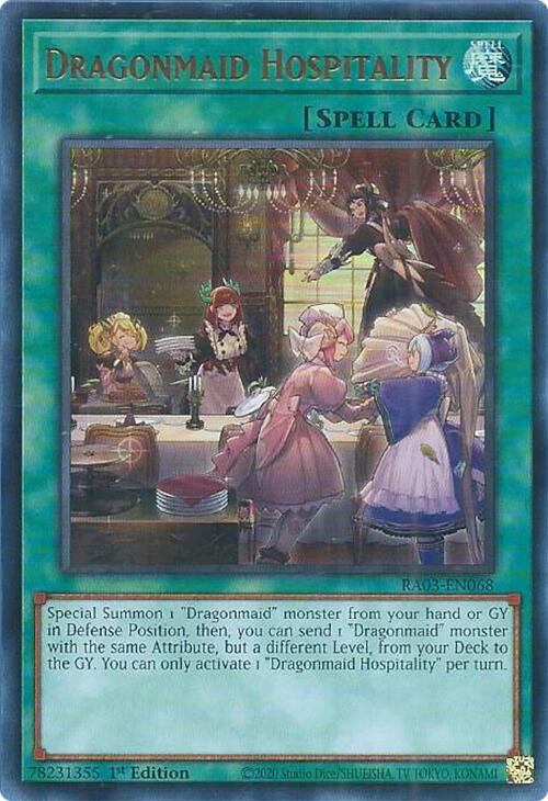 Dragonmaid Hospitality (UR) [RA03-EN068] Ultra Rare | Gear Gaming Fayetteville