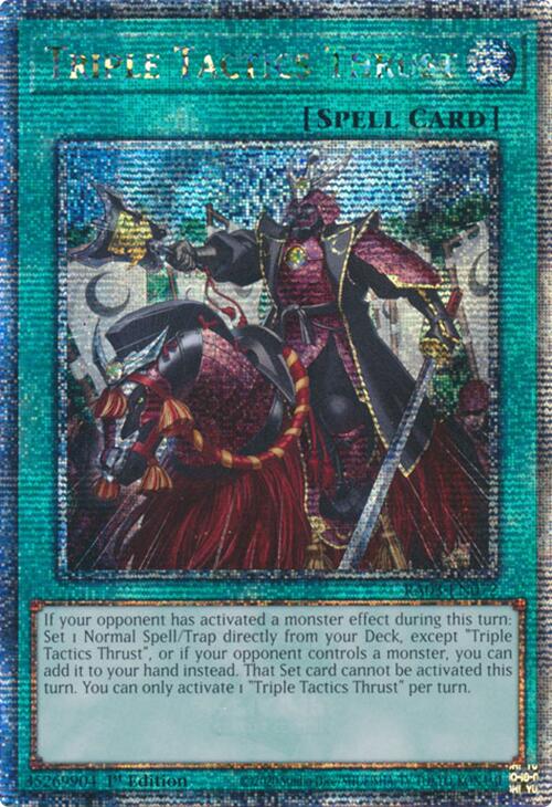 Triple Tactics Thrust (Quarter Century Secret Rare) [RA03-EN072] Quarter Century Secret Rare | Gear Gaming Fayetteville