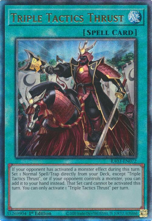 Triple Tactics Thrust (UTR) [RA03-EN072] Prismatic Ultimate Rare | Gear Gaming Fayetteville