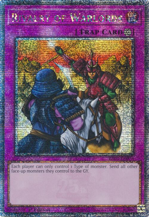 Rivalry of Warlords (Quarter Century Secret Rare) [RA03-EN075] Quarter Century Secret Rare | Gear Gaming Fayetteville
