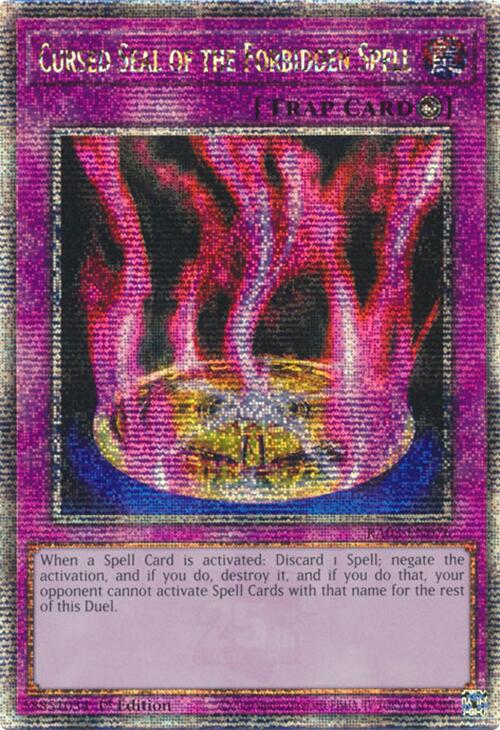 Cursed Seal of the Forbidden Spell (Quarter Century Secret Rare) [RA03-EN076] Quarter Century Secret Rare | Gear Gaming Fayetteville