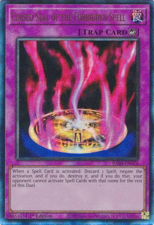 Cursed Seal of the Forbidden Spell (UTR) [RA03-EN076] Prismatic Ultimate Rare | Gear Gaming Fayetteville
