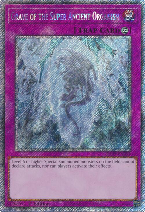 Grave of the Super Ancient Organism (Platinum Secret Rare) [RA03-EN077] Platinum Secret Rare | Gear Gaming Fayetteville