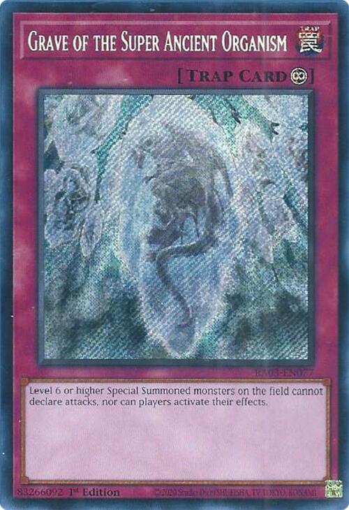Grave of the Super Ancient Organism (Secret Rare) [RA03-EN077] Secret Rare | Gear Gaming Fayetteville