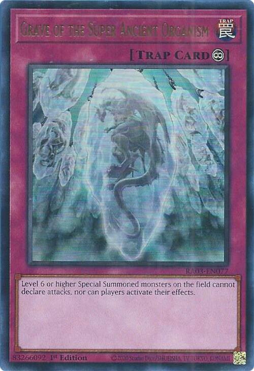 Grave of the Super Ancient Organism (UR) [RA03-EN077] Ultra Rare | Gear Gaming Fayetteville