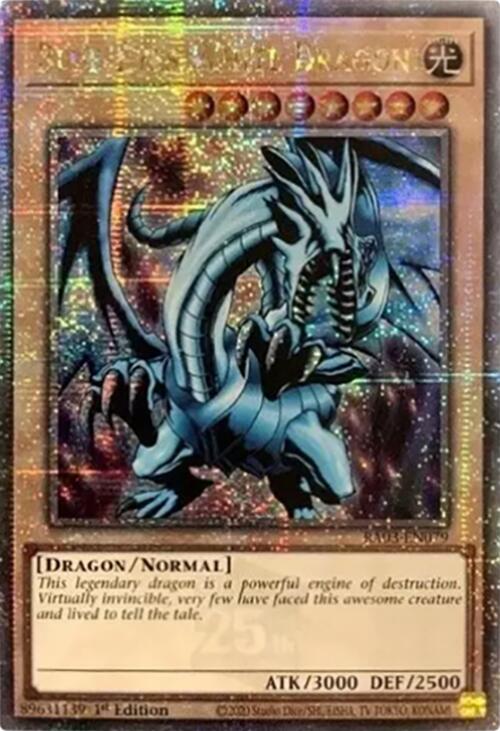 Blue-Eyes White Dragon (Quarter Century Secret Rare) [RA03-EN079] Quarter Century Secret Rare | Gear Gaming Fayetteville