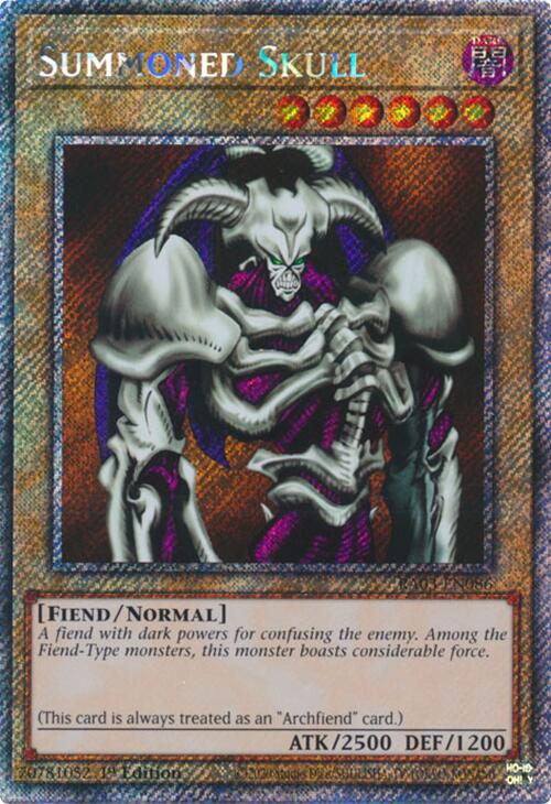 Summoned Skull (Platinum Secret Rare) [RA03-EN086] Platinum Secret Rare | Gear Gaming Fayetteville