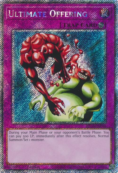 Ultimate Offering (Platinum Secret Rare) [RA03-EN088] Platinum Secret Rare | Gear Gaming Fayetteville
