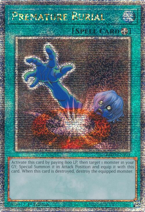 Premature Burial (Quarter Century Secret Rare) [RA03-EN103] Quarter Century Secret Rare | Gear Gaming Fayetteville