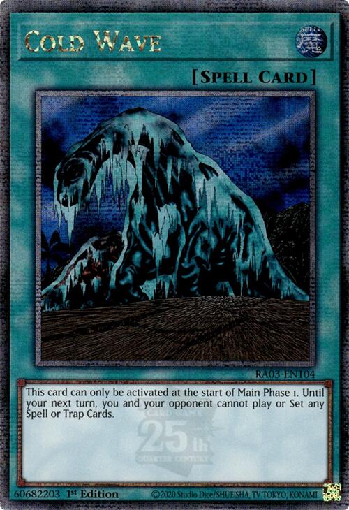 Cold Wave (Quarter Century Secret Rare) [RA03-EN104] Quarter Century Secret Rare | Gear Gaming Fayetteville