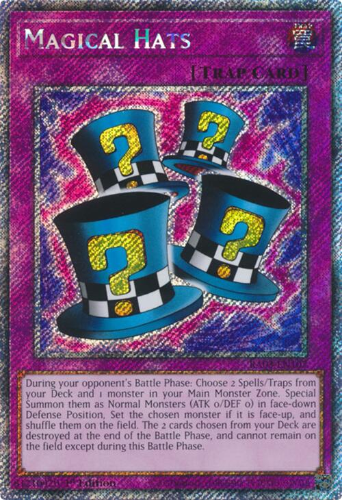 Magical Hats (Platinum Secret Rare) [RA03-EN107] Platinum Secret Rare | Gear Gaming Fayetteville
