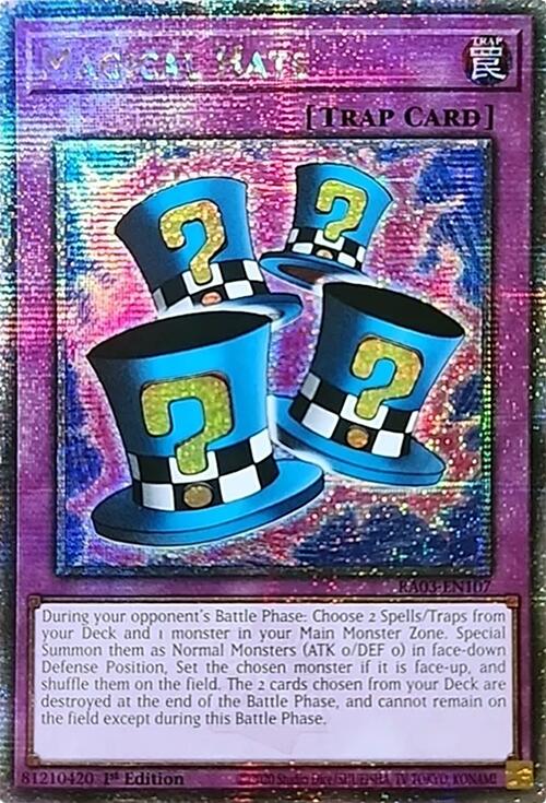 Magical Hats (Quarter Century Secret Rare) [RA03-EN107] Quarter Century Secret Rare | Gear Gaming Fayetteville