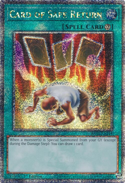 Card of Safe Return (Quarter Century Secret Rare) [RA03-EN114] Quarter Century Secret Rare | Gear Gaming Fayetteville