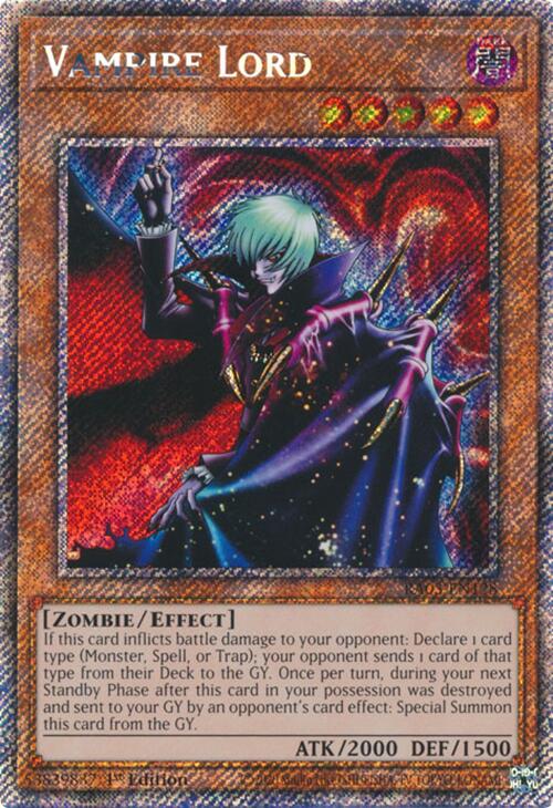 Vampire Lord (Platinum Secret Rare) [RA03-EN128] Platinum Secret Rare | Gear Gaming Fayetteville