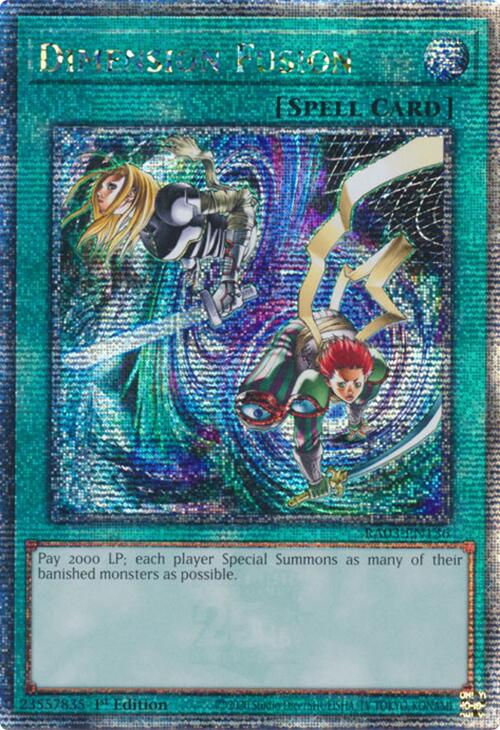 Dimension Fusion (Quarter Century Secret Rare) [RA03-EN136] Quarter Century Secret Rare | Gear Gaming Fayetteville