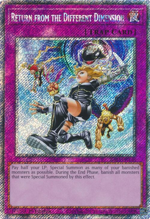 Return from the Different Dimension (Platinum Secret Rare) [RA03-EN140] Platinum Secret Rare | Gear Gaming Fayetteville