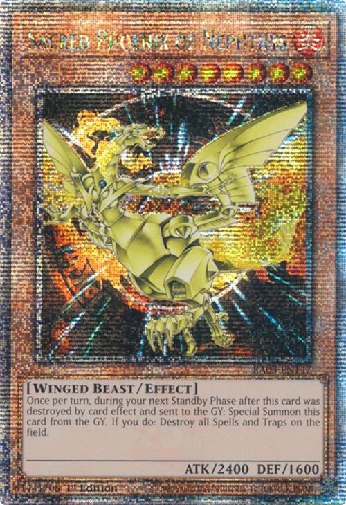 Sacred Phoenix of Nephthys (Quarter Century Secret Rare) [RA03-EN147] Quarter Century Secret Rare | Gear Gaming Fayetteville