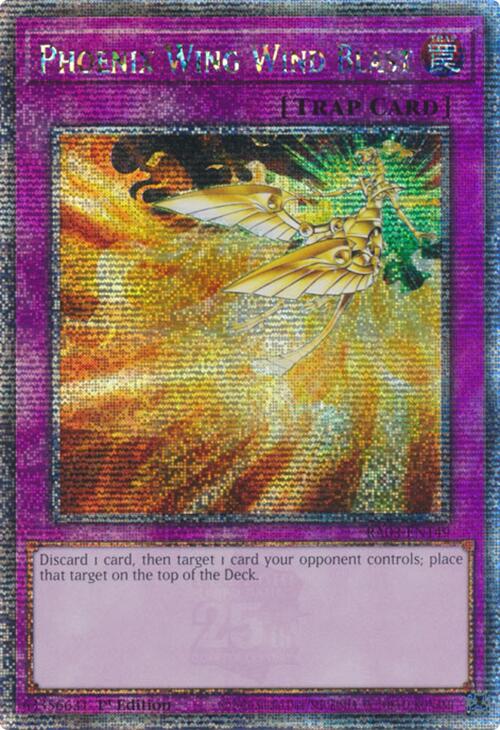 Phoenix Wing Wind Blast (Quarter Century Secret Rare) [RA03-EN149] Quarter Century Secret Rare | Gear Gaming Fayetteville